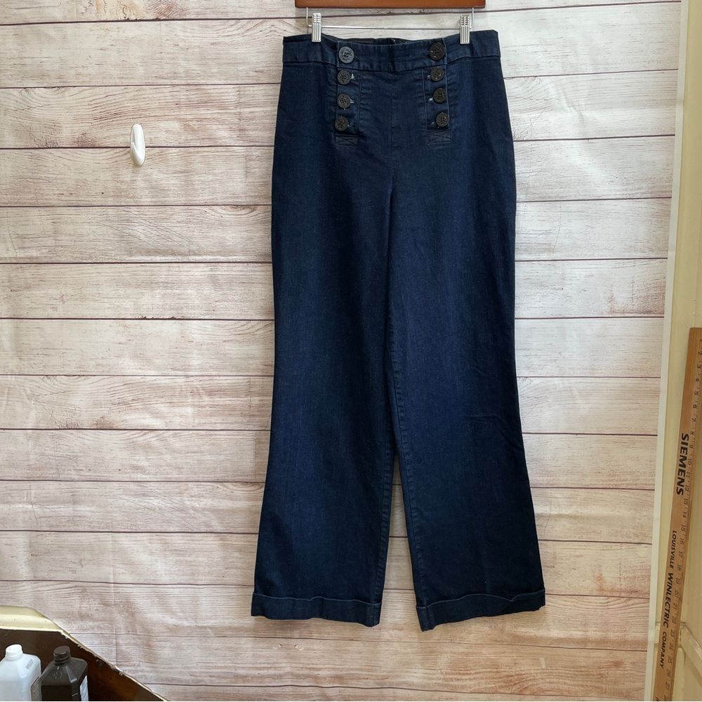 PACHUCA WIDE LEG VINTAGE STYLE SAILOR‎ DENIM PANTS